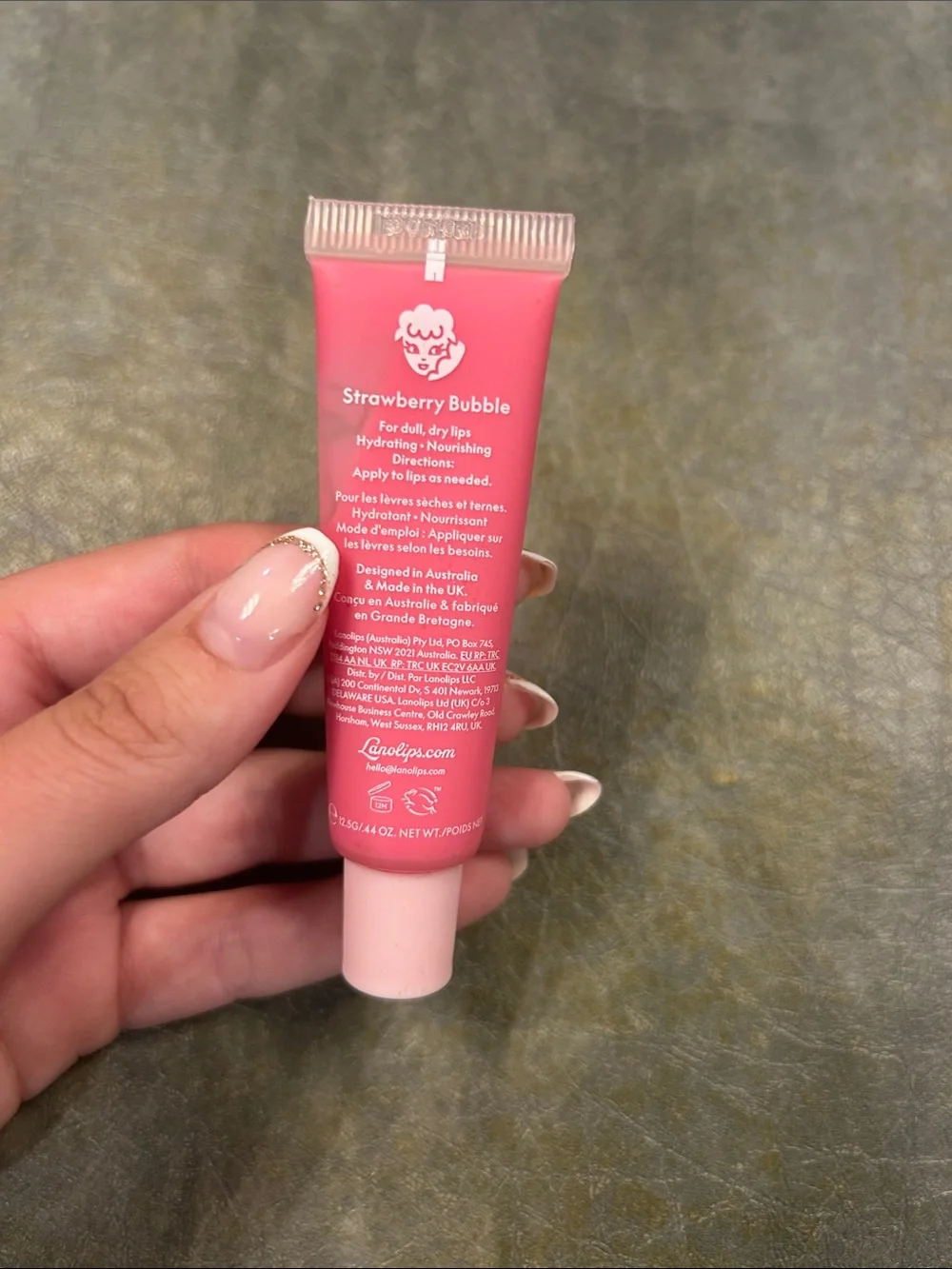 Lanolips Ceramide Milkshake Balm Strawberry Bubble